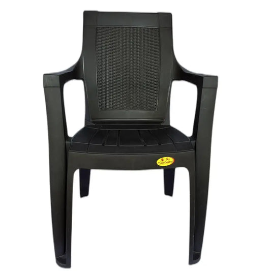 Plastic Mid Back with Arm Chair | Chairs for Home| Dining Room| Bedroom| Kitchen| Living Room| Office - Outdoor